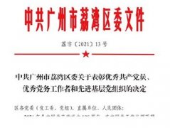 集团党支部荣获荔湾区先进基层党组织称号