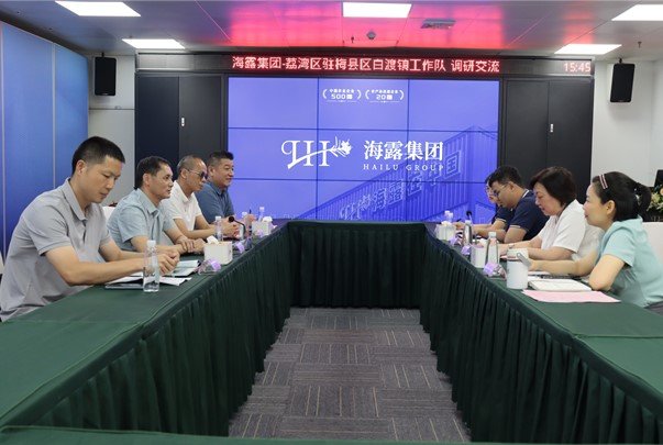 荔湾区驻梅县区白渡镇工作队到访集团座